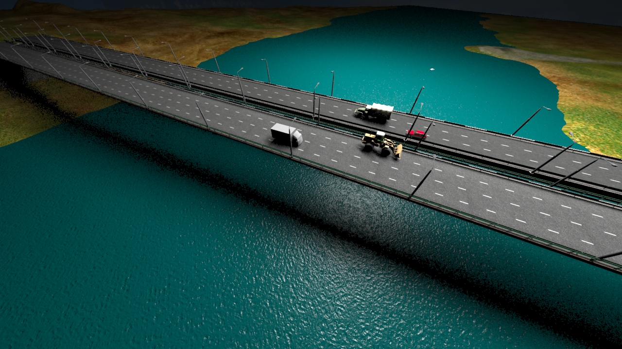 Рисунок 6. Визуализация процесса строительства искусственных сооружений на примере Аксайского моста